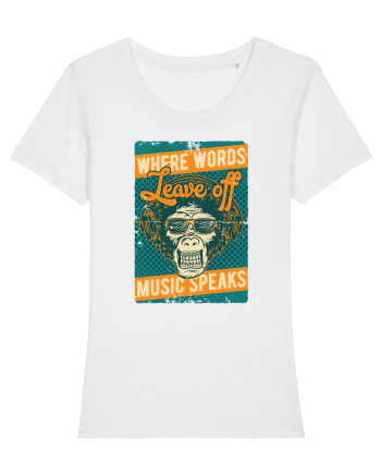 Where Words Leave off Music Speaks White