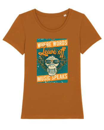 Where Words Leave off Music Speaks Roasted Orange