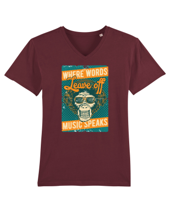 Where Words Leave off Music Speaks Burgundy