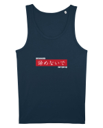 „don't give up” în Japoneză (akiramenaide) alb Maiou Bărbat Runs