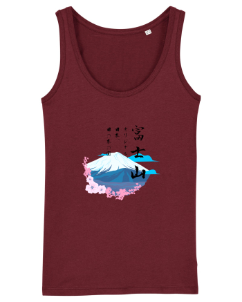 Muntele Fuji (Fujisan) negru  Burgundy