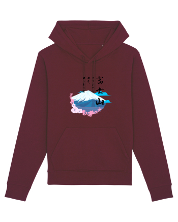 Muntele Fuji (Fujisan) negru  Burgundy