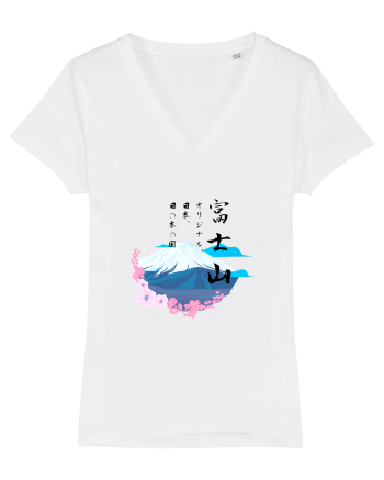 Muntele Fuji (Fujisan) negru  White