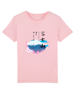 Muntele Fuji (Fujisan) negru  Tricou mânecă scurtă  Copii Mini Creator
