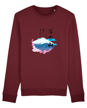Muntele Fuji (Fujisan) negru  Burgundy