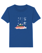 Muntele Fuji (Fujisan) negru (ver 2) Tricou mânecă scurtă  Copii Mini Creator
