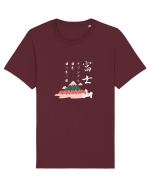 Muntele Fuji (Fujisan) negru (ver 2) Tricou mânecă scurtă Unisex Rocker
