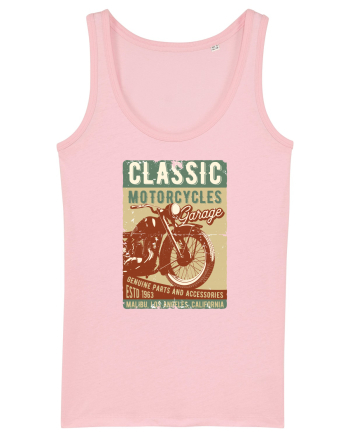 Classic Motorcycles Garage Cotton Pink