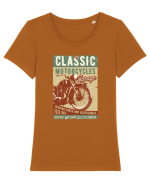 Classic Motorcycles Garage Tricou mânecă scurtă guler larg fitted Damă Expresser