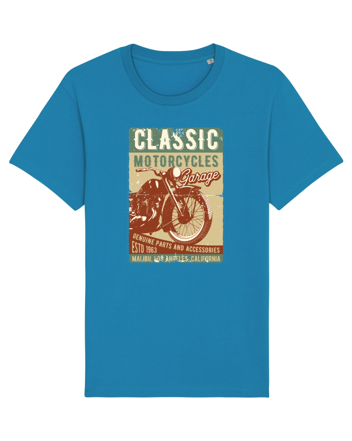 Tricou mânecă scurtă Unisex Rocker Azur