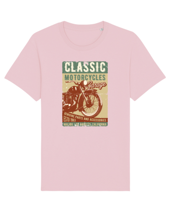 Classic Motorcycles Garage Cotton Pink