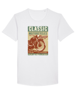 Classic Motorcycles Garage Tricou mânecă scurtă guler larg Bărbat Skater