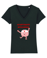 Asymptomatic Intelligence 1 Tricou mânecă scurtă guler V Damă Evoker