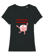 Asymptomatic Intelligence 1 Tricou mânecă scurtă guler larg fitted Damă Expresser