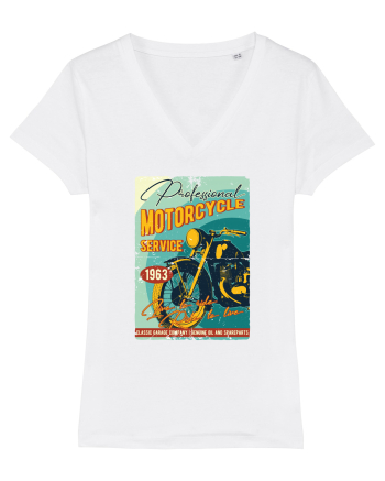Professional Motorcycle Service White