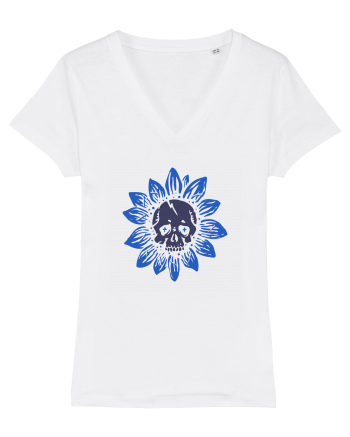 Sunflower skull White