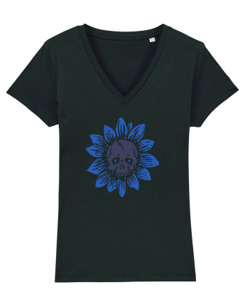 Sunflower skull Black