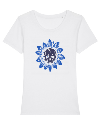 Sunflower skull White