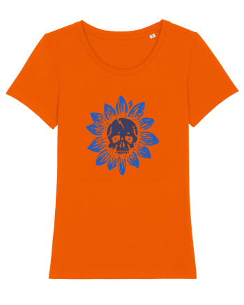 Sunflower skull Bright Orange