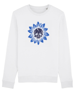 Sunflower skull Bluză mânecă lungă Unisex Rise