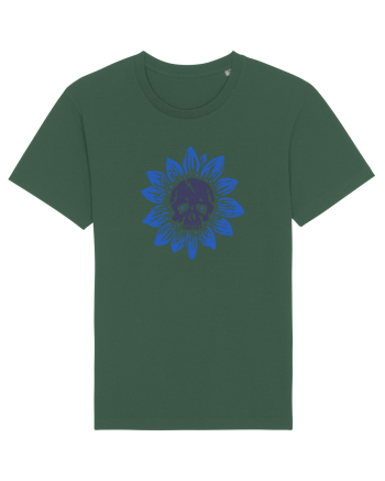 Sunflower skull Bottle Green