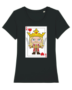 Stefan cel Mare Card Tricou mânecă scurtă guler larg fitted Damă Expresser