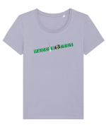 VacciNotYet Tricou mânecă scurtă guler larg fitted Damă Expresser