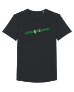 VacciNotYet Tricou mânecă scurtă guler larg Bărbat Skater