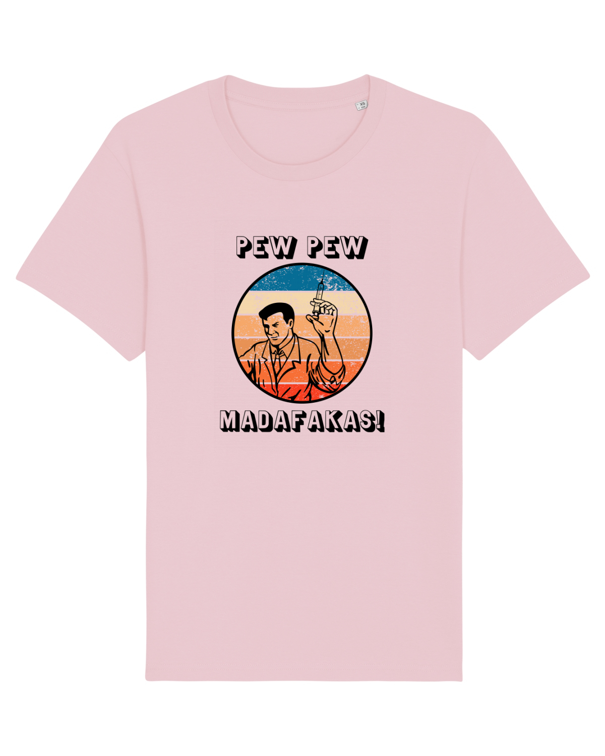 Tricou mânecă scurtă Unisex Rocker Cotton Pink