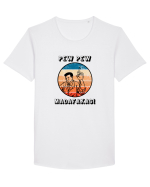 Pew Pew Vaccine Tricou mânecă scurtă guler larg Bărbat Skater
