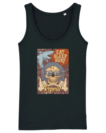 Eat Sleep Surf Repeat Black