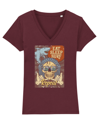 Eat Sleep Surf Repeat Burgundy