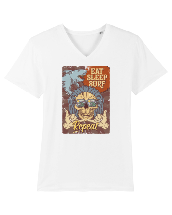 Eat Sleep Surf Repeat White