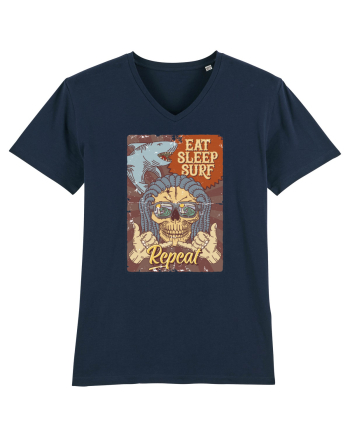 Eat Sleep Surf Repeat French Navy