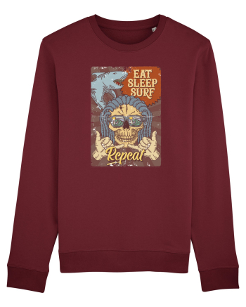 Eat Sleep Surf Repeat Burgundy