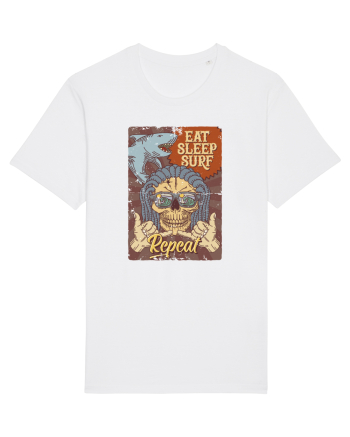 Eat Sleep Surf Repeat White
