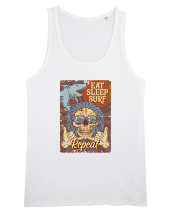 Eat Sleep Surf Repeat White