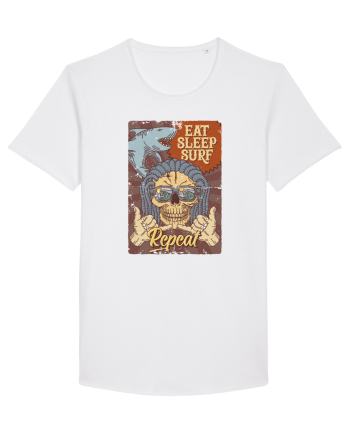 Eat Sleep Surf Repeat White