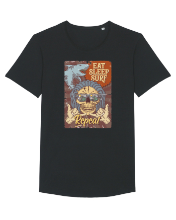Eat Sleep Surf Repeat Black