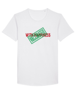Green Happiness Pass Tricou mânecă scurtă guler larg Bărbat Skater