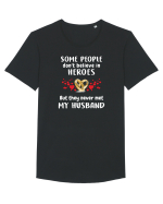 Hero My husband Tricou mânecă scurtă guler larg Bărbat Skater