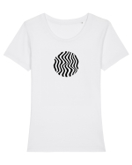 Animal print Tricou mânecă scurtă guler larg fitted Damă Expresser