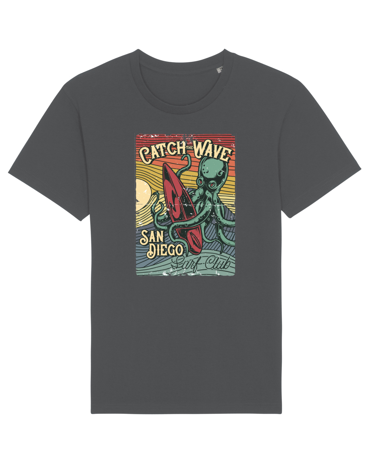 Tricou mânecă scurtă Unisex Rocker Anthracite