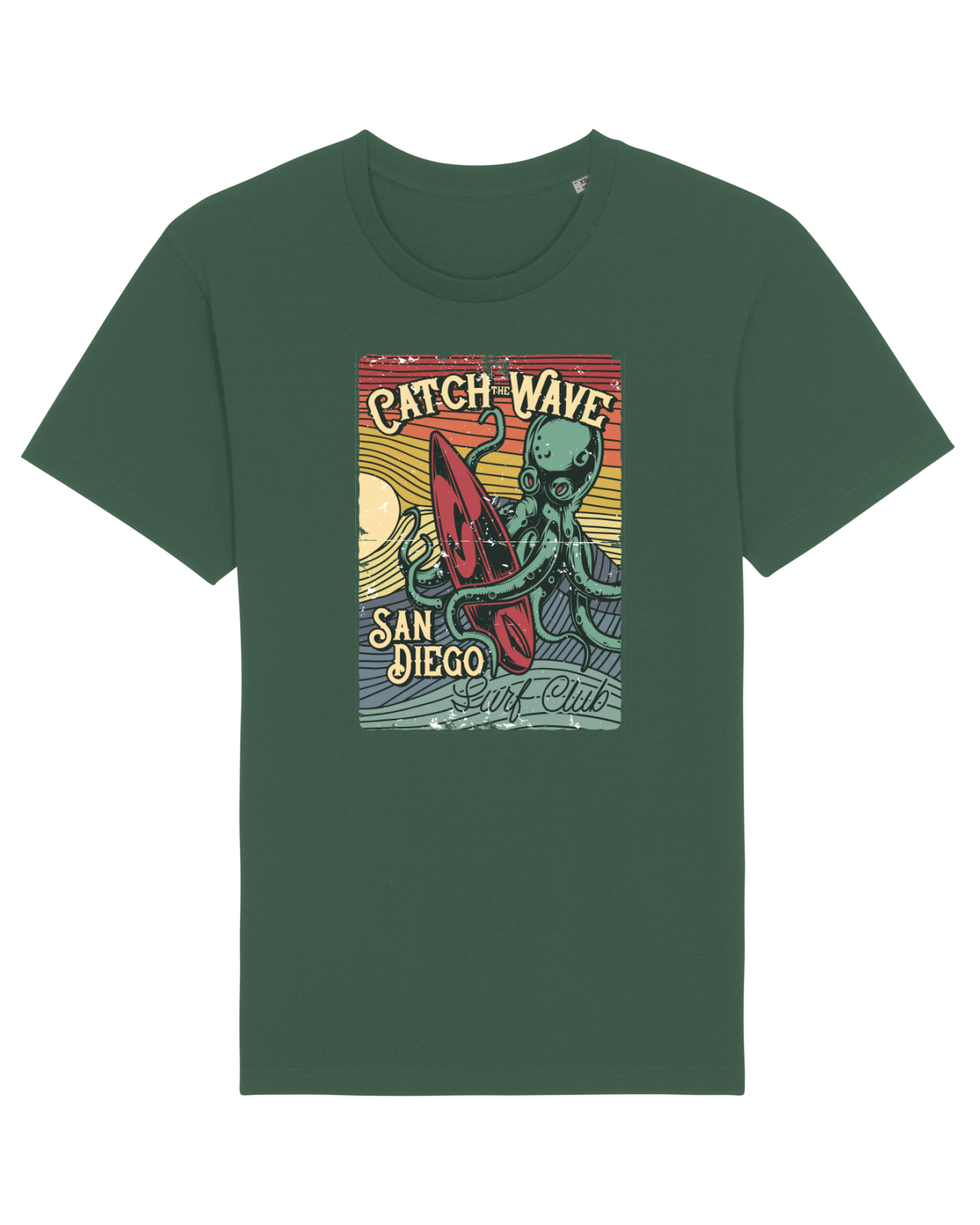 Tricou mânecă scurtă Unisex Rocker Bottle Green