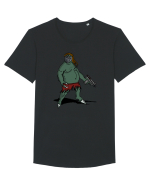 VANATOR GRAS Tricou mânecă scurtă guler larg Bărbat Skater