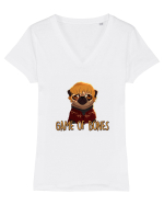 Game of bones Tricou mânecă scurtă guler V Damă Evoker
