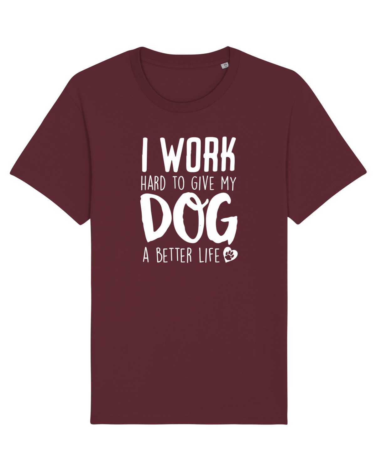 Tricou mânecă scurtă Unisex Rocker Burgundy