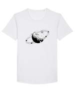 Nature and solar system Tricou mânecă scurtă guler larg Bărbat Skater