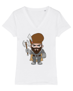 Mihai Viteazul Tricou mânecă scurtă guler V Damă Evoker