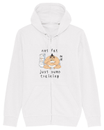 Not Fat Just Sumo Training (negru) Hanorac cu fermoar Unisex Connector